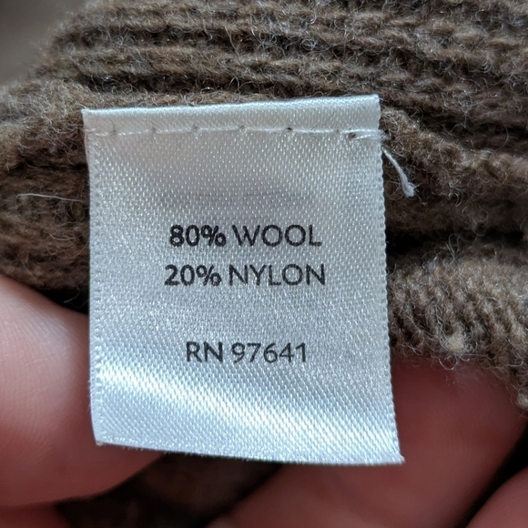 J Jill Pure Jill brown short sleeve v neck wool blend sweater S/M - Picture 10 of 10